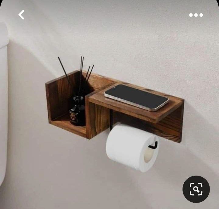 شلف دیواری سرویس بهداشتی (توالت) ام دی اف روکش پی وی سی