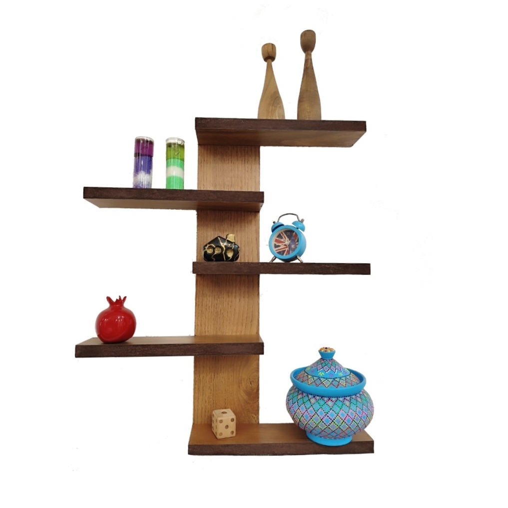 شلف دیواری و رومیزی تزئینی طبقه دار مدرن ورق پی وی سی در رنگهای مختلف